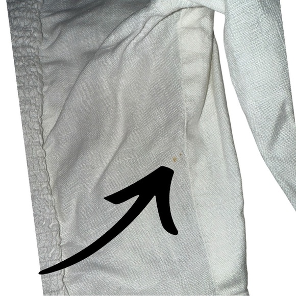 Host Pick 🎉▶️ Reformation ◀️ Paloma White Linen Lace Up Top - Picture 15 of 16